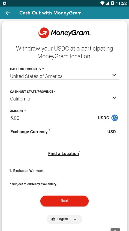 Step 6d: Cash Out Info Validation