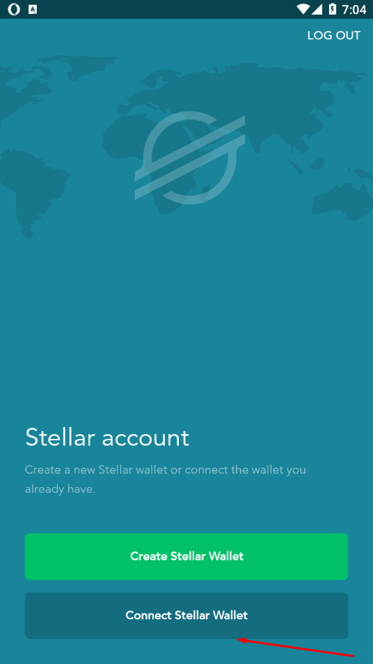 Step 3a: Connect Stellar Wallet