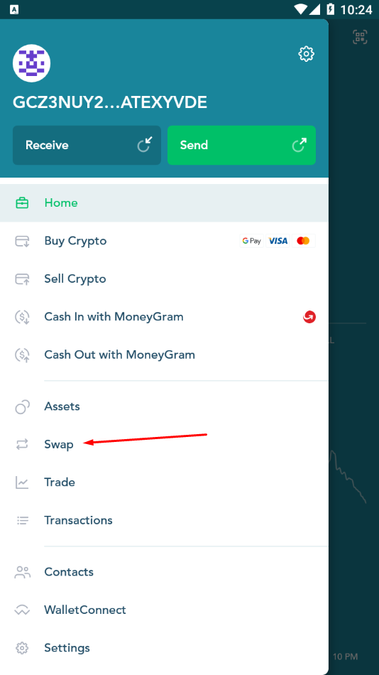 Step 5a: Swap Menu
